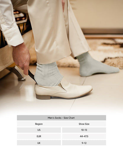 Solid Ribbed Shear Design Anklet Dress Socks (12 pack) by Vittorio Farina (ank - ivory - 12) for Independent Retail Stores by Dubal Brothers