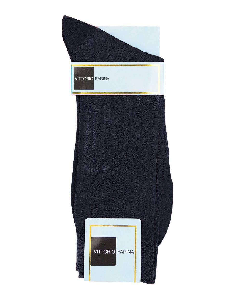 Solid Ribbed Shear Design Anklet Dress Socks (12 pack) by Vittorio Farina (ank - navy - 12) for Independent Retail Stores by Dubal Brothers