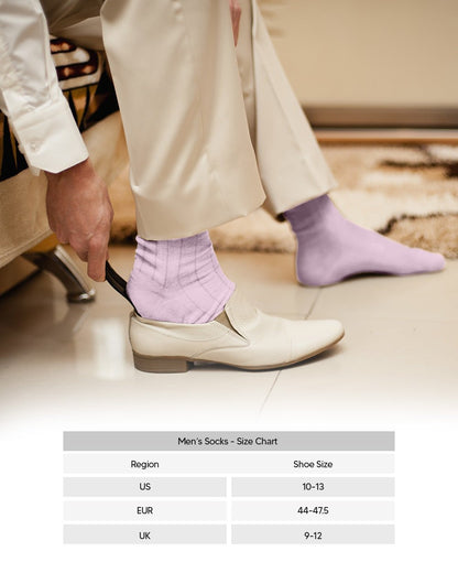 Solid Ribbed Shear Design Anklet Dress Socks (12 pack) by Vittorio Farina (ank - pink - 12) for Independent Retail Stores by Dubal Brothers