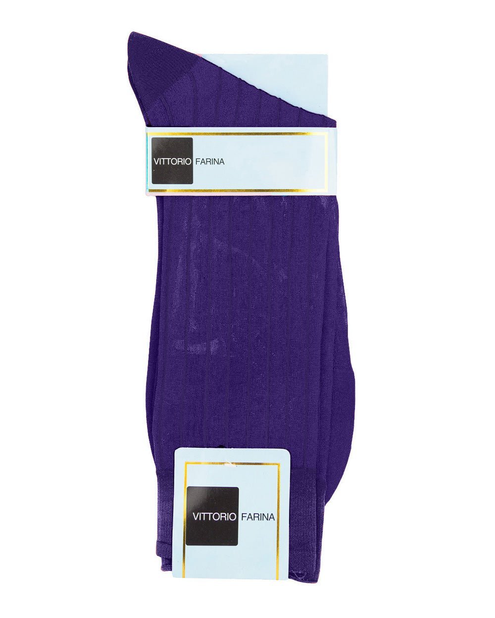 Solid Ribbed Shear Design Anklet Dress Socks (12 pack) by Vittorio Farina (ank - purple - 12) for Independent Retail Stores by Dubal Brothers
