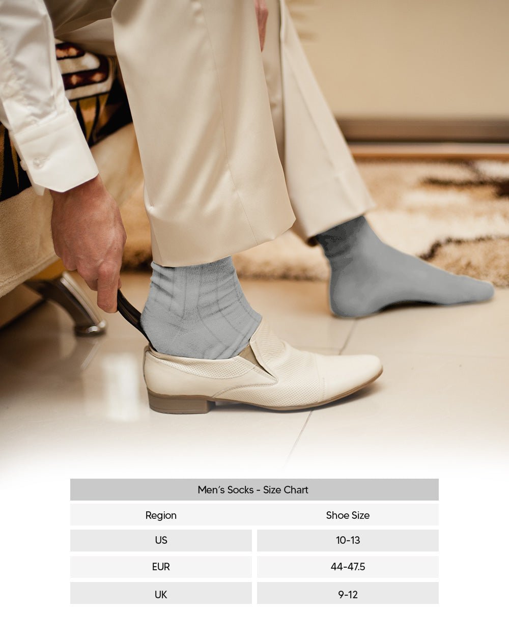 Solid Ribbed Shear Design Anklet Dress Socks (12 pack) by Vittorio Farina (ank - silver - grey - 12) for Independent Retail Stores by Dubal Brothers