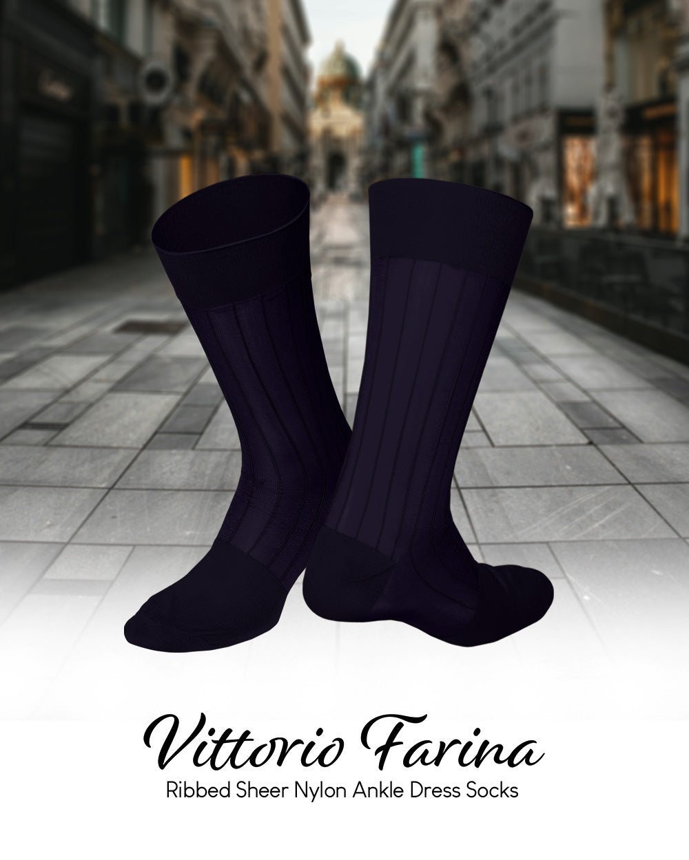 Solid Ribbed Shear Design Anklet Dress Socks (3 pack) by Vittorio Farina (ank - pink - 3) for Independent Retail Stores by Dubal Brothers