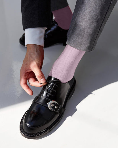 Solid Ribbed Shear Design Anklet Dress Socks (3 pack) by Vittorio Farina (ank - pink - 3) for Independent Retail Stores by Dubal Brothers