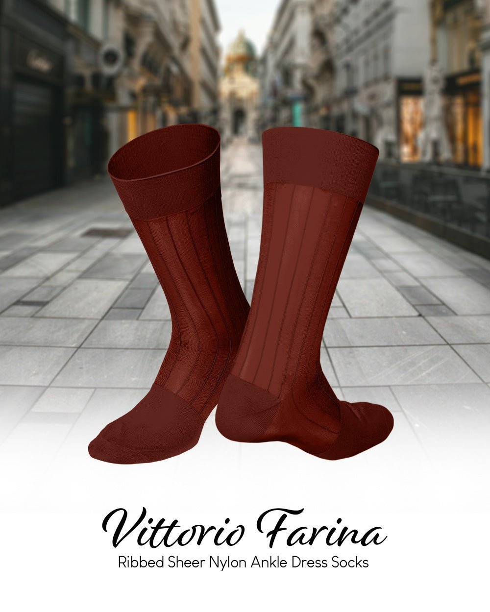 Solid Ribbed Shear Design Anklet Dress Socks (3 pack) by Vittorio Farina (ank - royal - 3) for Independent Retail Stores by Dubal Brothers