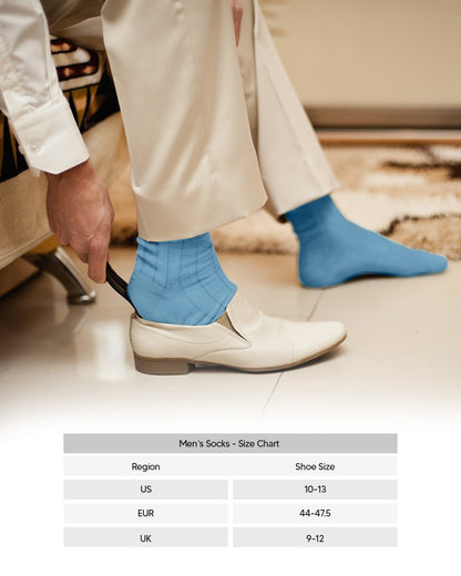 Solid Ribbed Shear Design Anklet Dress Socks (3 pack) by Vittorio Farina (ank - silver - grey - 3) for Independent Retail Stores by Dubal Brothers