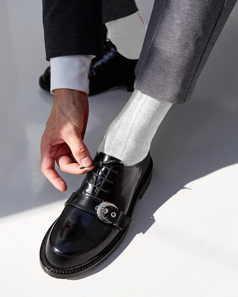 Solid Ribbed Shear Design Anklet Dress Socks (3 pack) by Vittorio Farina (ank - white - 3) for Independent Retail Stores by Dubal Brothers