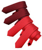 Solid Skinny Necktie (4 Packs) by Vittorio Farina - Burgundy/Burgundy/Red/Red - Wholesale Necktie by Dubal Brothers