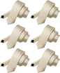 Solid Skinny Necktie (6 Pack) by Vittorio Farina - Beige - Wholesale Necktie by Dubal Brothers