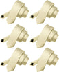 Solid Skinny Necktie (6 Pack) by Vittorio Farina - Champagne - Wholesale Necktie by Dubal Brothers