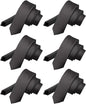 Solid Skinny Necktie (6 Pack) by Vittorio Farina - Charcoal - Wholesale Necktie by Dubal Brothers