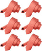Solid Skinny Necktie (6 Pack) by Vittorio Farina - Coral - Wholesale Necktie by Dubal Brothers