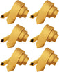 Solid Skinny Necktie (6 Pack) by Vittorio Farina - Mustard - Wholesale Necktie by Dubal Brothers