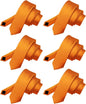 Solid Skinny Necktie (6 Pack) by Vittorio Farina - Orange - Wholesale Necktie by Dubal Brothers