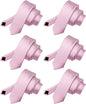 Solid Skinny Necktie (6 Pack) by Vittorio Farina - Pink - Wholesale Necktie by Dubal Brothers