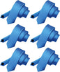 Solid Skinny Necktie (6 Pack) by Vittorio Farina - Royal - Wholesale Necktie by Dubal Brothers