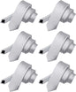 Solid Skinny Necktie (6 Pack) by Vittorio Farina - Silver - Wholesale Necktie by Dubal Brothers