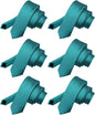 Solid Skinny Necktie (6 Pack) by Vittorio Farina - Teal - Wholesale Necktie by Dubal Brothers