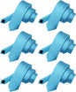 Solid Skinny Necktie (6 Pack) by Vittorio Farina - Turquoise - Wholesale Necktie by Dubal Brothers