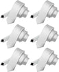 Solid Skinny Necktie (6 Pack) by Vittorio Farina - White - Wholesale Necktie by Dubal Brothers