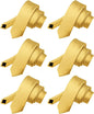 Solid Skinny Necktie (6 Pack) by Vittorio Farina - Yellow - Wholesale Necktie by Dubal Brothers