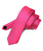 Solid Skinny Necktie by Vittorio Farina (N - SKINNY_HOT - PINK) for Independent Retail Stores by Dubal Brothers