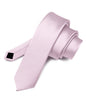 Solid Skinny Necktie by Vittorio Farina (N - SKINNY_PINK) for Independent Retail Stores by Dubal Brothers