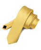 Solid Skinny Necktie by Vittorio Farina (N - SKINNY_YELLOW) for Independent Retail Stores by Dubal Brothers