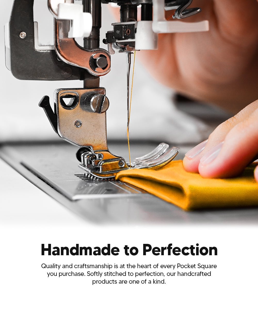 Solid Square Pocket Square (12x12 - in & 17x17 - in) by Vittorio Farina (PS - SOLID_AMBER) for Independent Retail Stores by Dubal Brothers