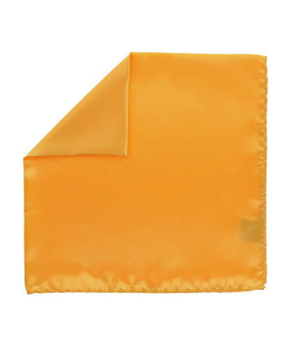 Solid Square Pocket Square (12x12 - in & 17x17 - in) by Vittorio Farina (PS - SOLID_AMBER) for Independent Retail Stores by Dubal Brothers