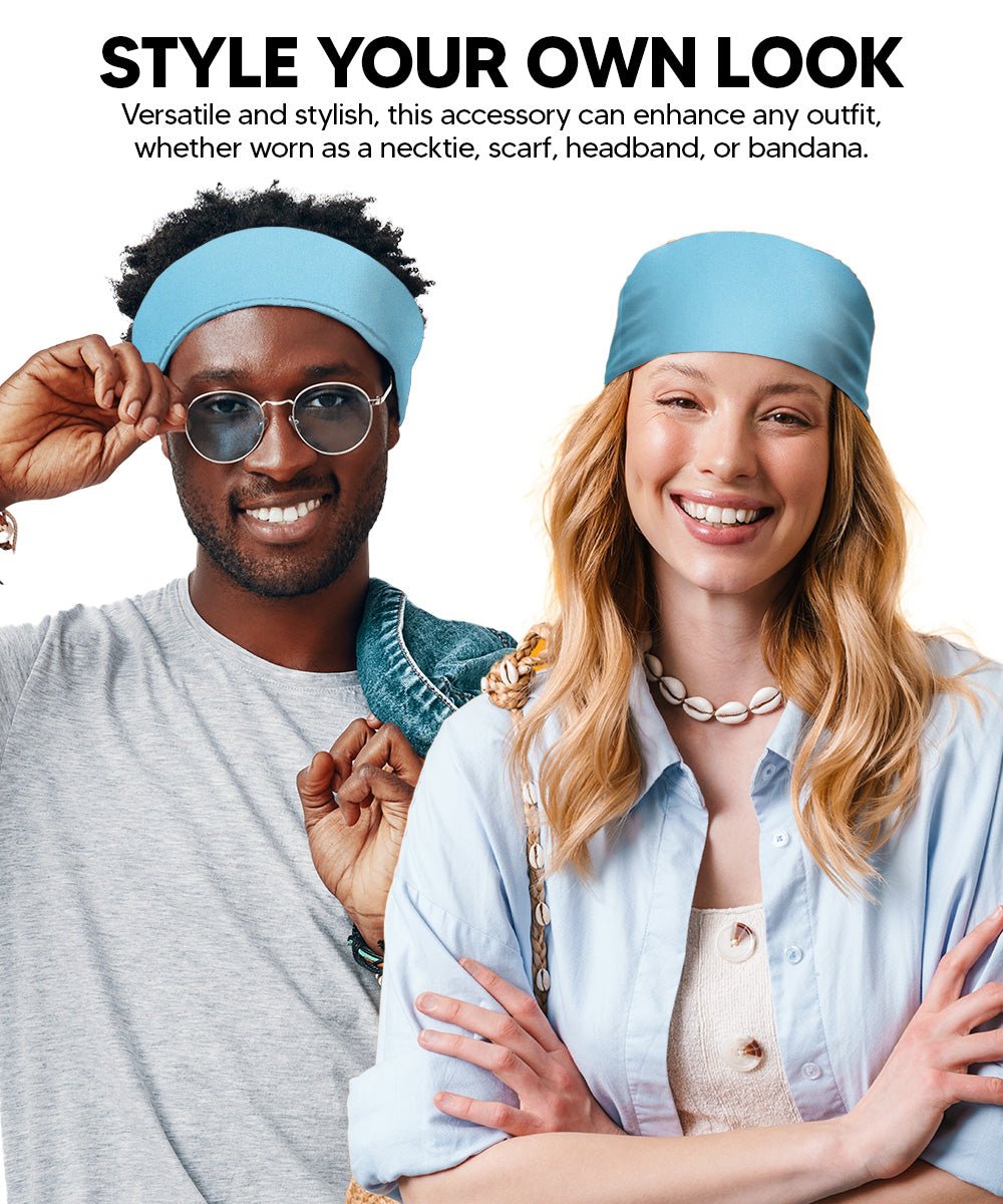 Solid Square Pocket Square (12x12 - in & 17x17 - in) by Vittorio Farina (PS - SOLID_AQUA) for Independent Retail Stores by Dubal Brothers