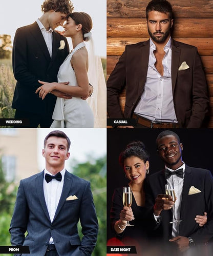 Solid Square Pocket Square (12x12 - in & 17x17 - in) by Vittorio Farina (PS - SOLID_BEIGE) for Independent Retail Stores by Dubal Brothers