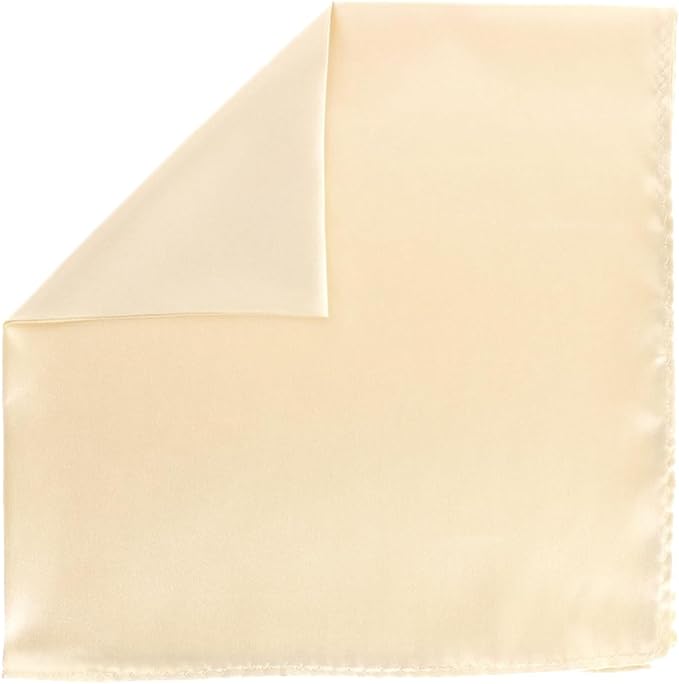 Solid Square Pocket Square (12x12 - in & 17x17 - in) by Vittorio Farina (PS - SOLID_BEIGE) for Independent Retail Stores by Dubal Brothers