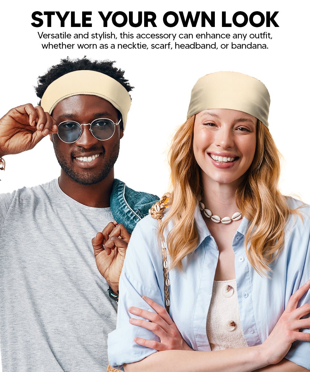 Solid Square Pocket Square (12x12 - in & 17x17 - in) by Vittorio Farina (PS - SOLID_BEIGE) for Independent Retail Stores by Dubal Brothers