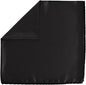 Solid Square Pocket Square (12x12 - in & 17x17 - in) by Vittorio Farina (PS - SOLID_BLACK) for Independent Retail Stores by Dubal Brothers