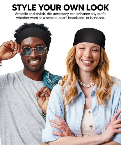 Solid Square Pocket Square (12x12 - in & 17x17 - in) by Vittorio Farina (PS - SOLID_BLACK) for Independent Retail Stores by Dubal Brothers