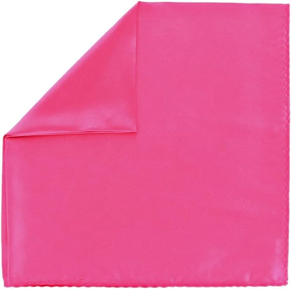 Solid Square Pocket Square (12x12 - in & 17x17 - in) by Vittorio Farina (PS - SOLID_HOT - PINK) for Independent Retail Stores by Dubal Brothers