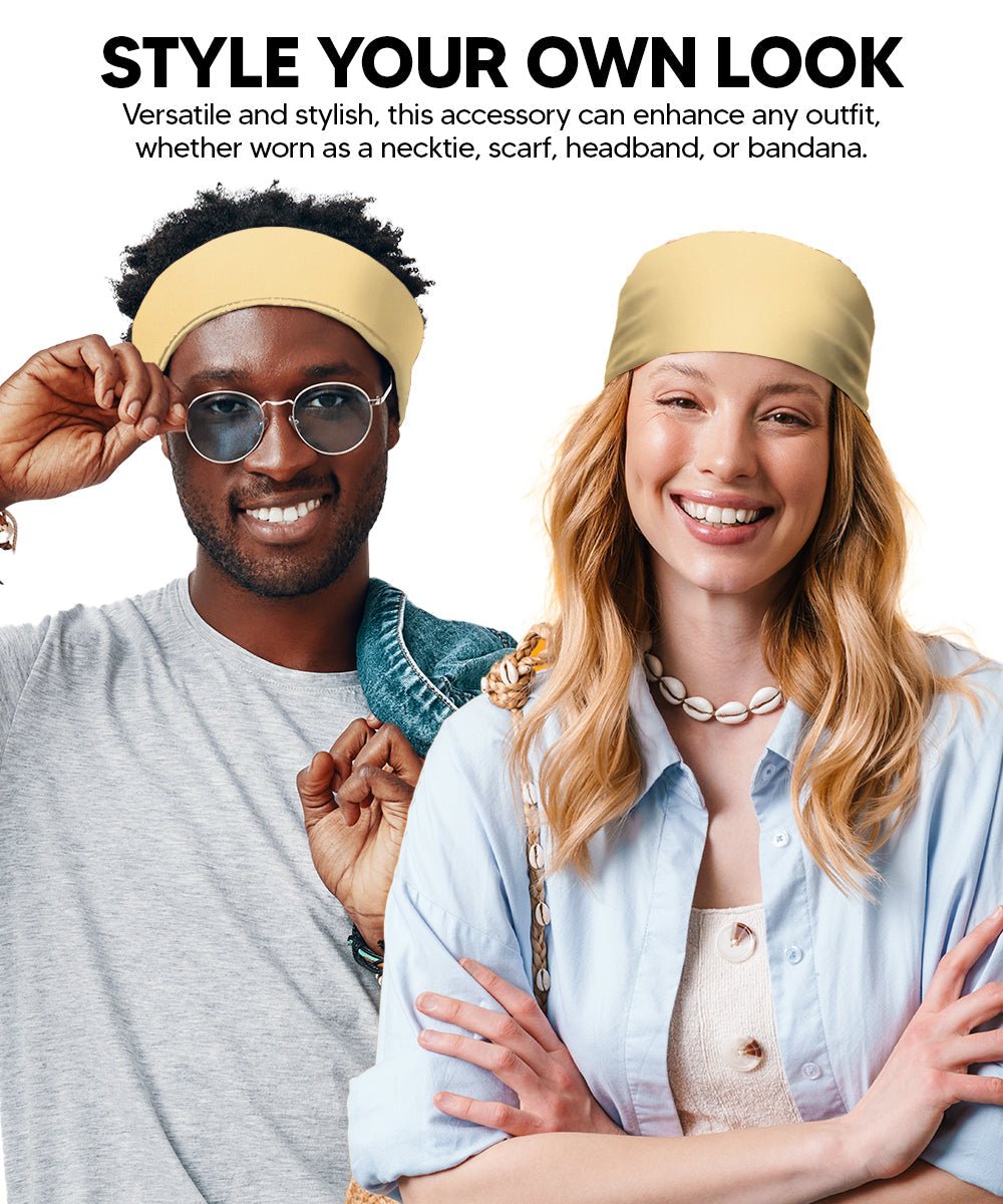 Solid Square Pocket Square (12x12 - in & 17x17 - in) by Vittorio Farina (PS - SOLID_MAIZE) for Independent Retail Stores by Dubal Brothers