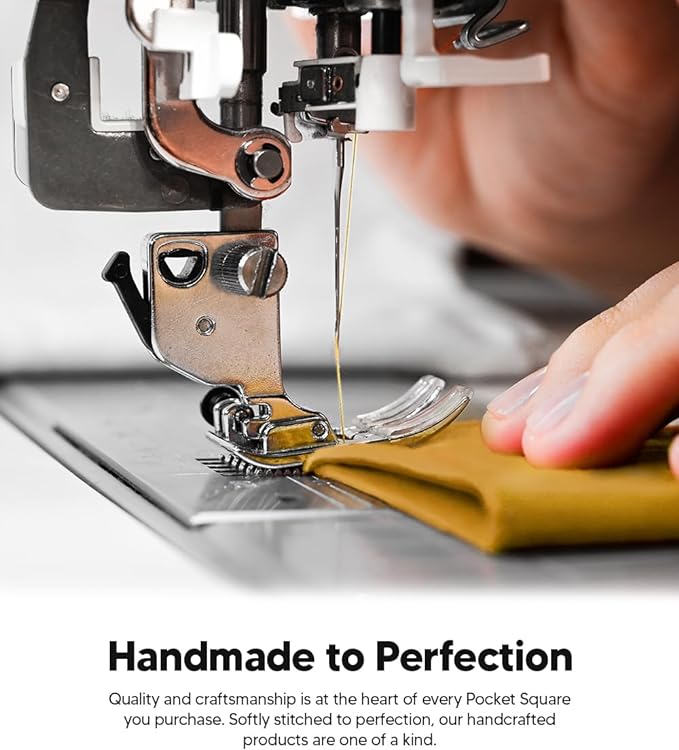 Solid Square Pocket Square (12x12 - in & 17x17 - in) by Vittorio Farina (PS - SOLID_MUSTARD) for Independent Retail Stores by Dubal Brothers