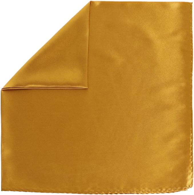 Solid Square Pocket Square (12x12 - in & 17x17 - in) by Vittorio Farina (PS - SOLID_MUSTARD) for Independent Retail Stores by Dubal Brothers