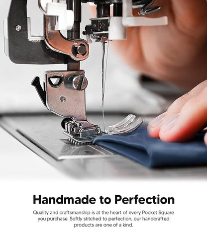 Solid Square Pocket Square (12x12 - in & 17x17 - in) by Vittorio Farina (PS - SOLID_NAVY) for Independent Retail Stores by Dubal Brothers