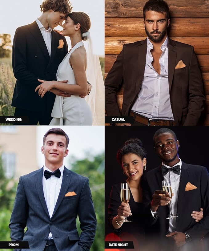 Solid Square Pocket Square (12x12 - in & 17x17 - in) by Vittorio Farina (PS - SOLID_PEACH) for Independent Retail Stores by Dubal Brothers