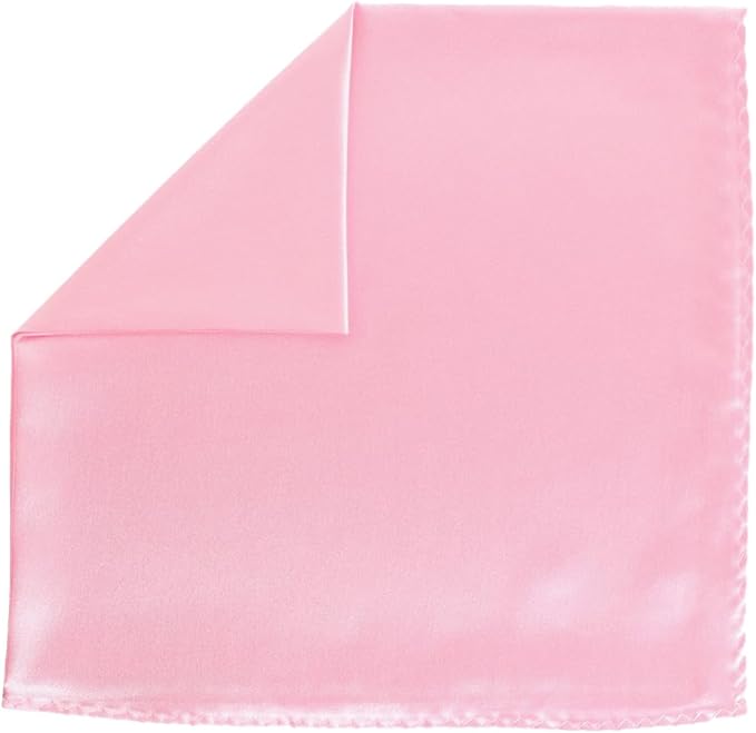 Solid Square Pocket Square (12x12 - in & 17x17 - in) by Vittorio Farina (PS - SOLID_PINK) for Independent Retail Stores by Dubal Brothers