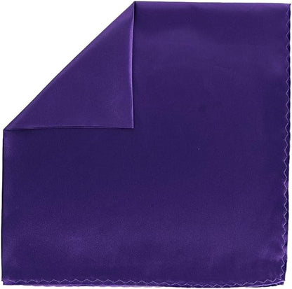 Solid Square Pocket Square (12x12 - in & 17x17 - in) by Vittorio Farina (PS - SOLID_PURPLE) for Independent Retail Stores by Dubal Brothers