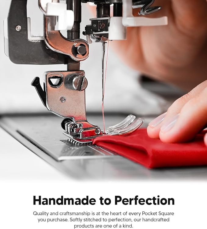 Solid Square Pocket Square (12x12 - in & 17x17 - in) by Vittorio Farina (PS - SOLID_RED) for Independent Retail Stores by Dubal Brothers