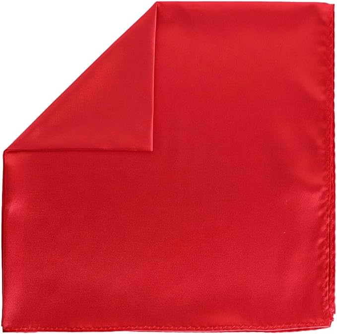 Solid Square Pocket Square (12x12 - in & 17x17 - in) by Vittorio Farina (PS - SOLID_RED) for Independent Retail Stores by Dubal Brothers