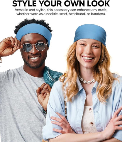 Solid Square Pocket Square (12x12 - in & 17x17 - in) by Vittorio Farina (PS - SOLID_SKY) for Independent Retail Stores by Dubal Brothers