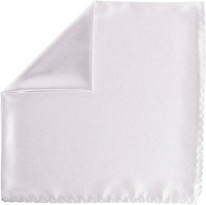 Solid Square Pocket Square (12x12 - in & 17x17 - in) by Vittorio Farina (PS - SOLID_WHITE) for Independent Retail Stores by Dubal Brothers