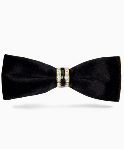 Solid Velvet Bow Tie in a Box by Vittorio Farina (vb - 001) for Independent Retail Stores by Dubal Brothers