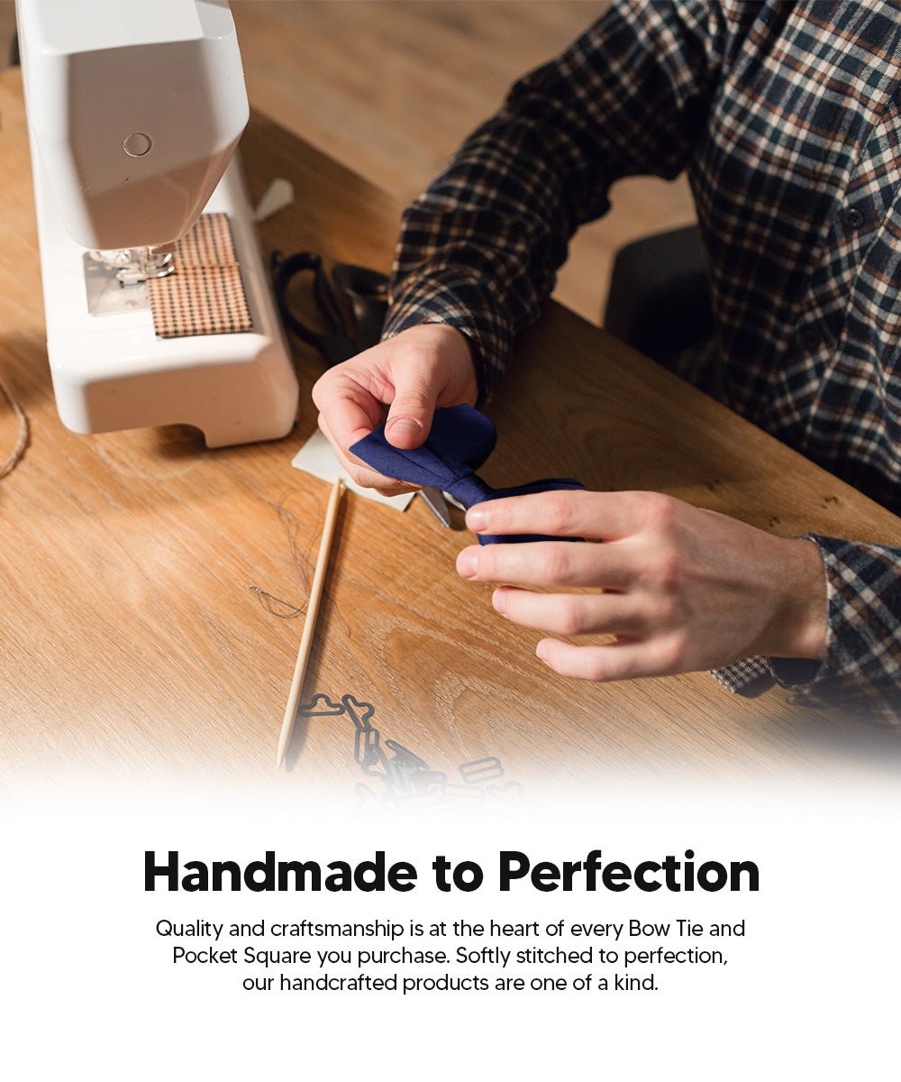 Solid Velvet Edwardian Bow Tie & Pocket Square in a Box by Vittorio Farina (vtb - 002) for Independent Retail Stores by Dubal Brothers