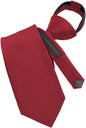 Solid Zipper Necktie by Vittorio Farina (N - ZIPPER_BURGUNDY) for Independent Retail Stores by Dubal Brothers